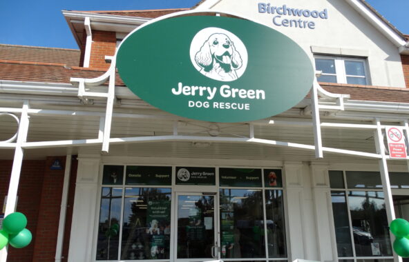 Jerry Green Dog Rescue Birchwood Charity Shop Front