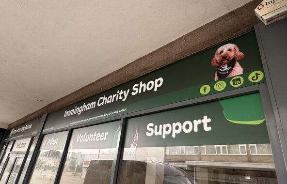 Jerry Green Dog Rescue Immingham Charity Shop Front