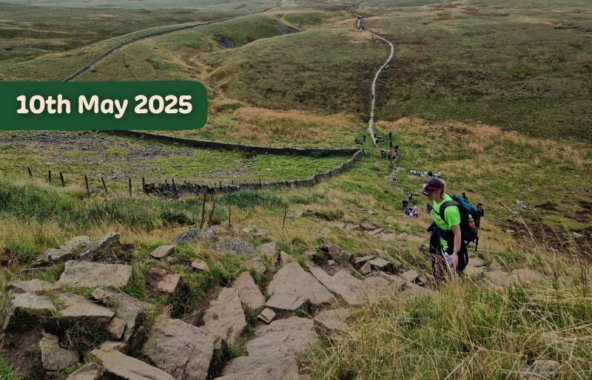 Jerry Green Dog Rescue fundraiser climbing the Yorkshire Three Peaks